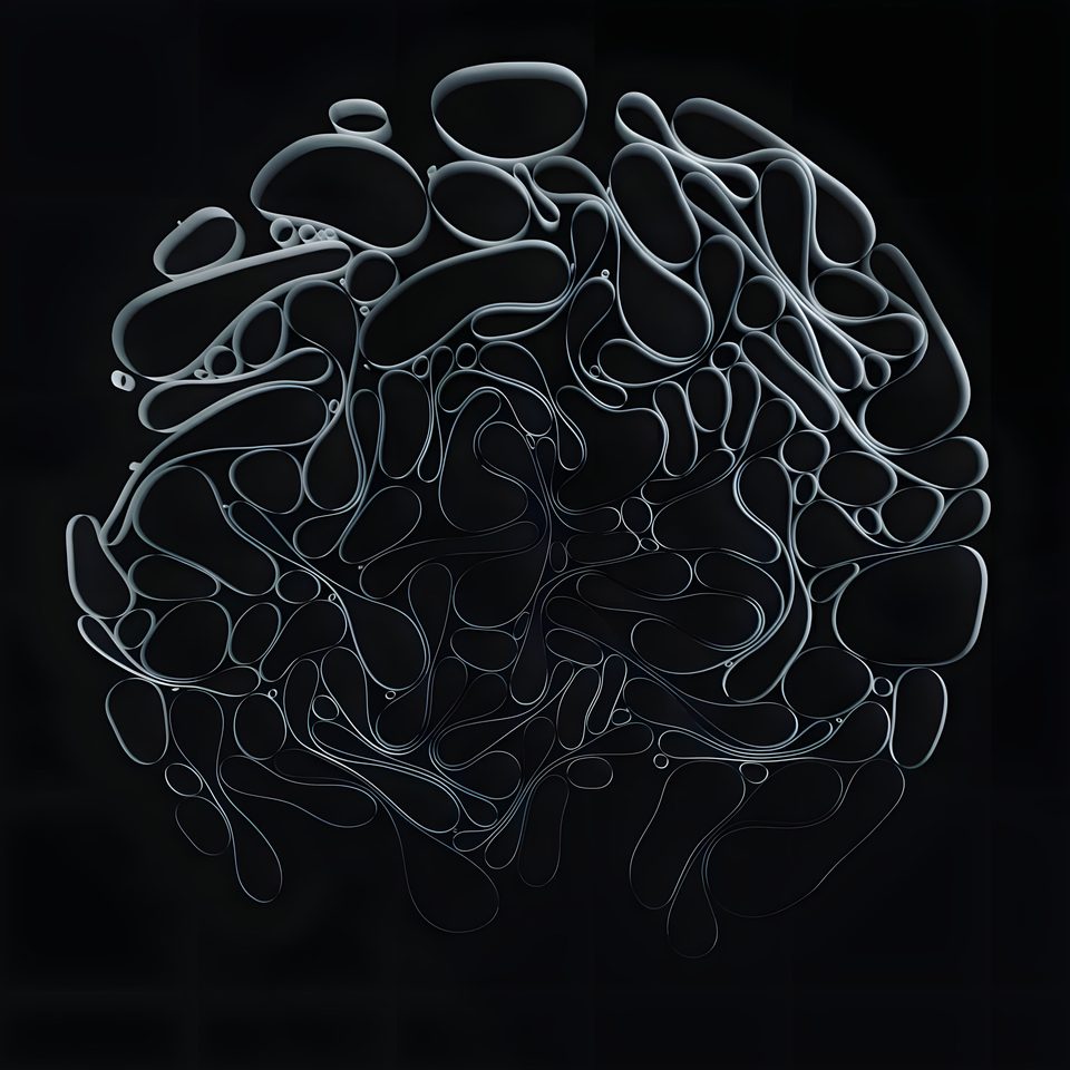 3D study — dark wave texture