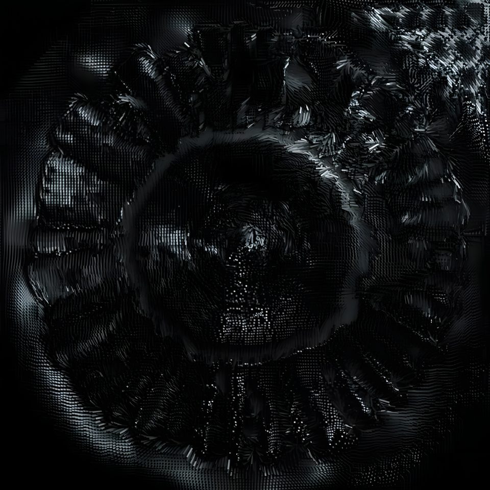 3D study — wire blob form