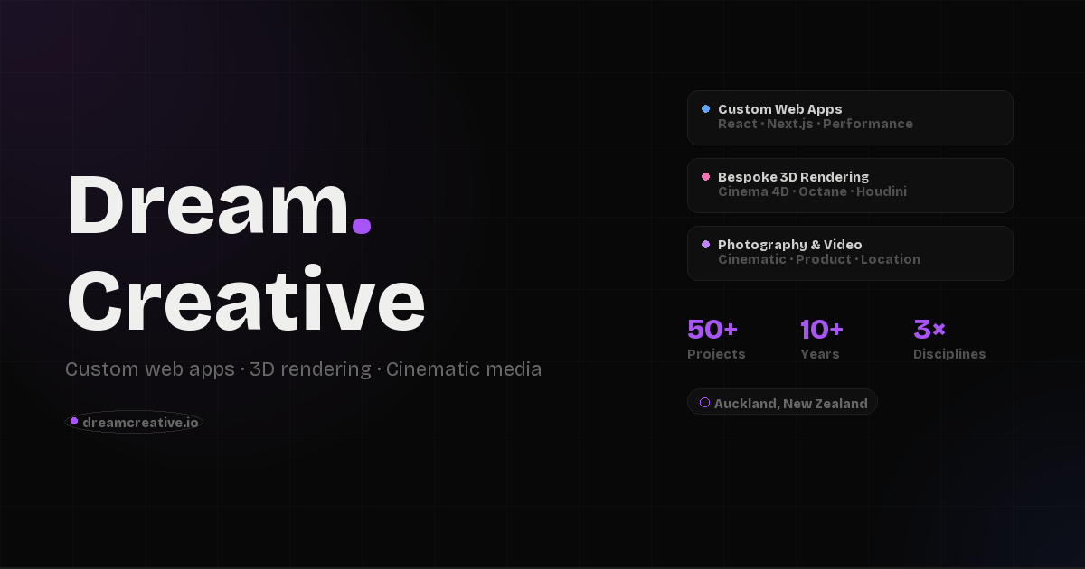 Auckland Web Developer & Custom Web Apps | Dream Creative